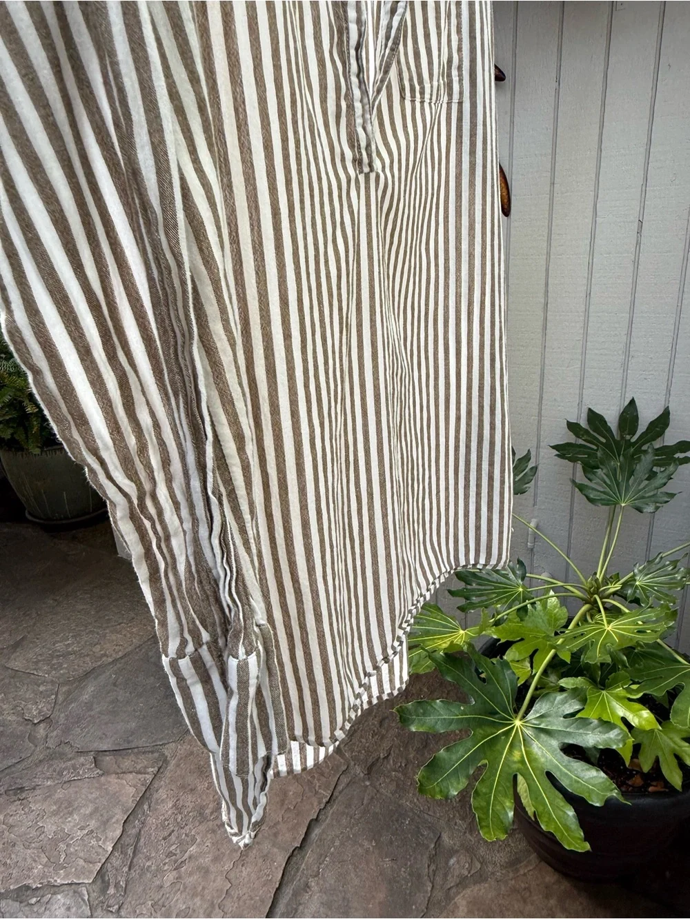 O'Neill Striped V-Neck blouse or cover-up